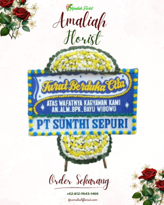 Papan Bunga Duka di Karangpucung